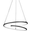Kuzco Twist Led 19-in Black Pendant
