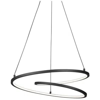 Kuzco Twist Led 19-in Black Pendant