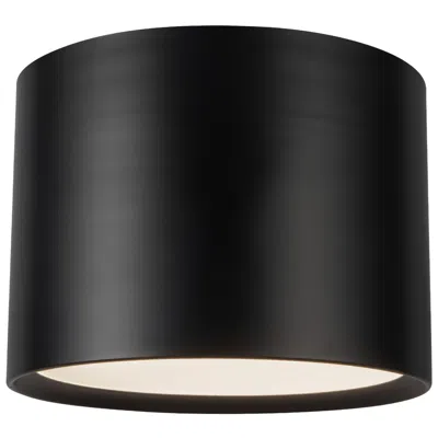 Kuzco Uma 15-in Black Dimmable Led Semi-flush Mount