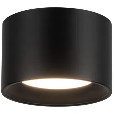 Kuzco Uma 6-in Black Dimmable Led Semi-flush Mount