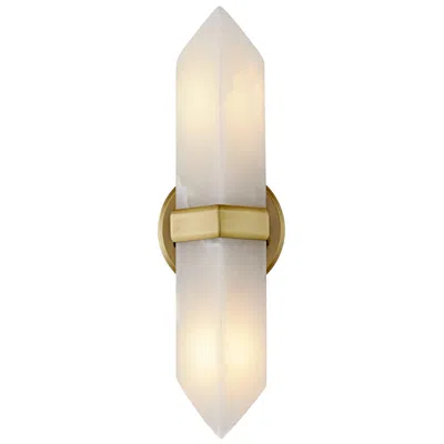 Kuzco Valencia 15" High Vintage Brass 2-light Wall Sconce