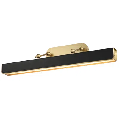 Kuzco Valise 31 1/2" Wide Brass Tuxedo Leather Led Picture Light