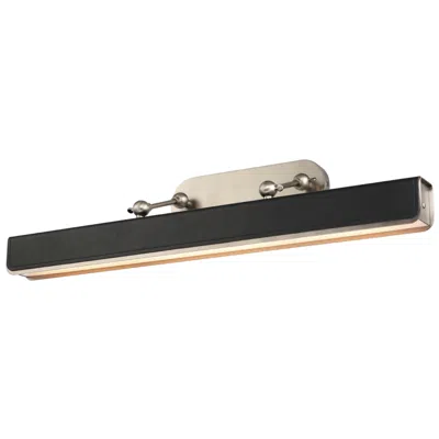 Kuzco Valise 31 1/2"w Aged Nickel Tuxedo Leather Led Picture Light