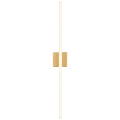 Kuzco Vega 37" High Brushed Gold Led Wall Sconce