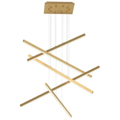 Kuzco Vega Led 5 Head Brushed Gold Multi-pendant