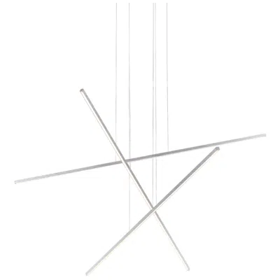 Kuzco Vega Minor Led 3 Head Brushed Nickel Multi-pendant