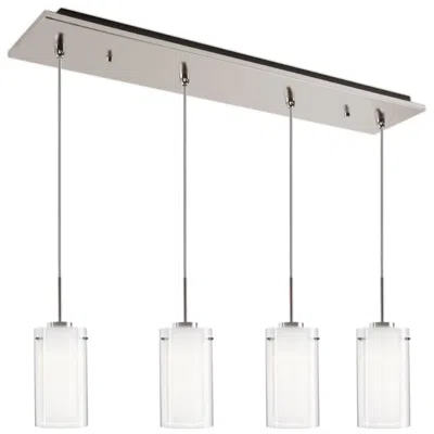 Kuzco Verona 25-in Brushed Nickel 4-light Multi Pendant