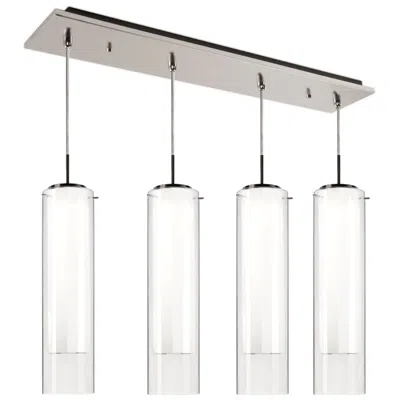 Kuzco Verona 25-in Brushed Nickel 4-light Multi Pendant