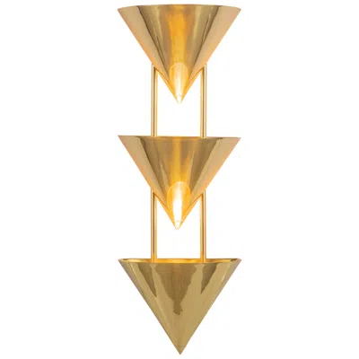 Kuzco Versus 28-in Patina Brass Wall Sconce In Gold