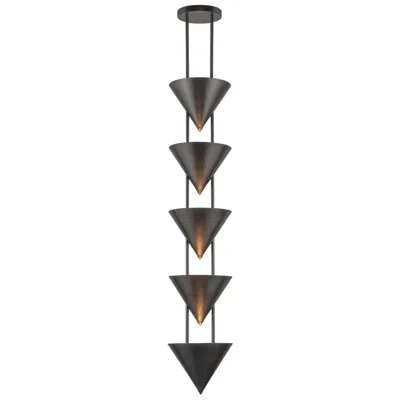 Kuzco Versus 48-in Aged Steel 5 Light Pendant