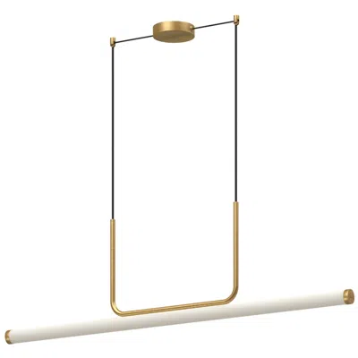 Kuzco Vesper Led 48-in Brushed Gold Linear Pendant