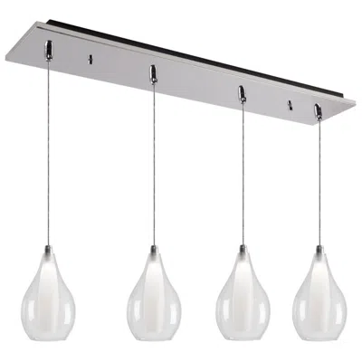 Kuzco Victoria 25-in Chrome 4-light Multi Pendant