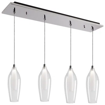 Kuzco Victoria 25-in Chrome 4-light Multi Pendant