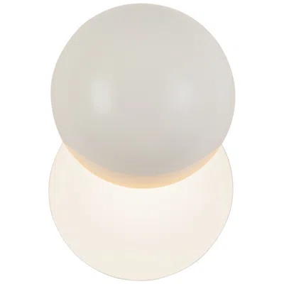 Kuzco Void 12-in Pearl White Dimmable Led Wall Sconce In Multi