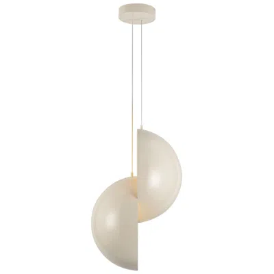 Kuzco Void 24-in Pearl White Dimmable Led Pendant
