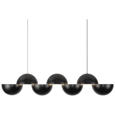Kuzco Void 41-in Black Dimmable Led Linear Pendant