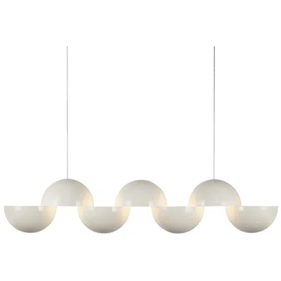 Kuzco Void 41-in Pearl White Dimmable Led Linear Pendant
