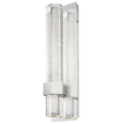Kuzco Warwick 15" High Chrome And Crystal Ada Led Wall Sconce
