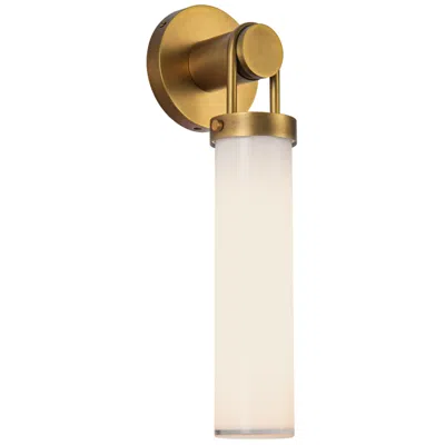 Kuzco Wynwood 15 3/4" High Vintage Brass Cylinder Wall Sconce