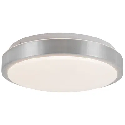 Kuzco Yanis 12-in Brushed Nickel Dimmable Led Flush Mount