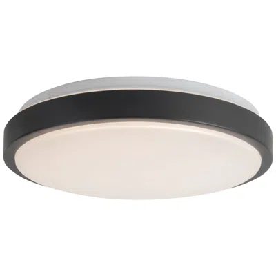 Kuzco Yanis 16-in Black Dimmable Led Flush Mount