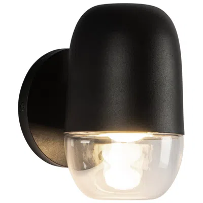 Kuzco Yara 4-in 1 Light Black/clear Glass Integrated Led Outdoor Wall 9w  In Multi
