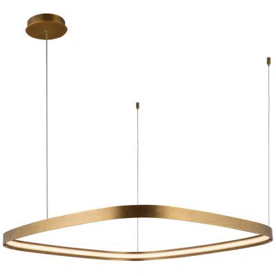 Kuzco Yukon Led 31-in Vintage Brass Pendant