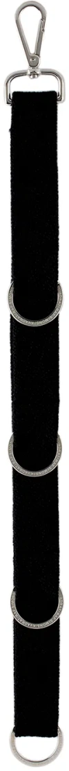 Kvadrat/raf Simons Black Large Vidar Key Chain In 1880 Black