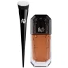 Kvd Beauty Lock It Edge Foundation Brush And Beauty Good Apple Full-coverage Serum Foundation 30ml Bundle (vari In Deep 084