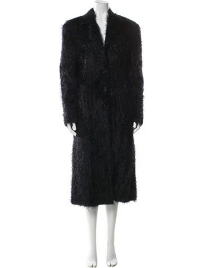 Pre-owned Kwaidan Editions Faux Fur Coat In Black