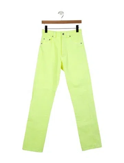 Pre-owned Kwaidan Editions High-rise Wide Leg Jeans W/ Tags In Green