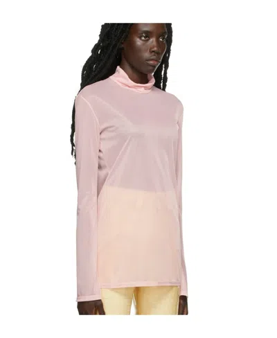 Kwaidan Editions Logo High-necked Blouse In Nude