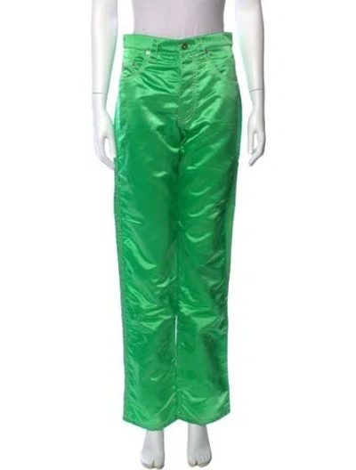Pre-owned Kwaidan Editions Straight Leg Pants In Green