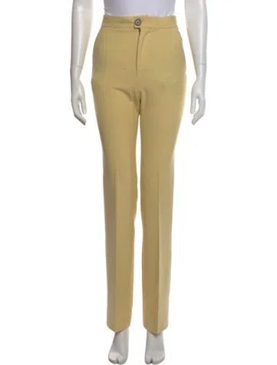 Pre-owned Kwaidan Editions Straight Leg Pants In Yellow