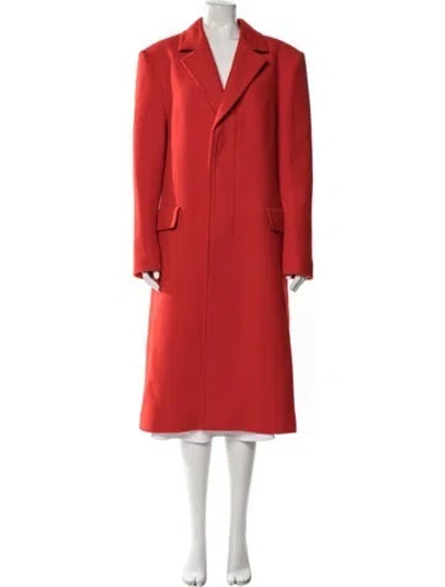 Pre-owned Kwaidan Editions Virgin Wool Coat In Red