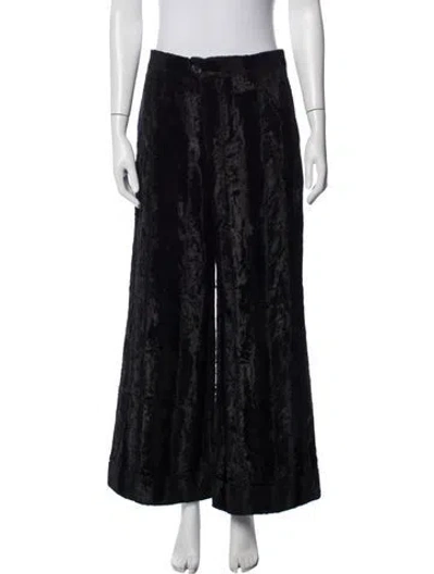 Pre-owned Kwaidan Editions Wide Leg Pants In Black