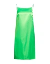 Kwaidan Editions Woman Short Dress Acid Green Size 4 Polyester In Green