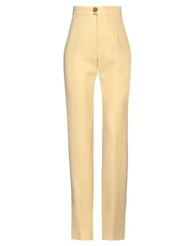 Kwaidan Editions Woman Pants Light Yellow Size 4 Polyester, Virgin Wool, Elastane, Polyamide