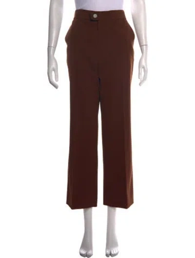 Pre-owned Kwaidan Editions Wool Wide Leg Pants In Brown