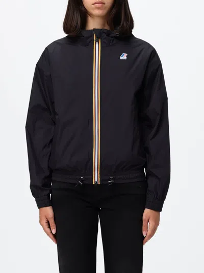 K-way Jacket Woman Color Black In Blue