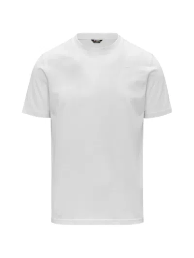 K-way Odom Letitrain Cotton Crew-neck T-shirt In White