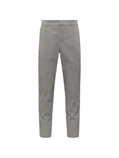 K-way Ailty Light Tech Pl Pleated Trousers In Gray