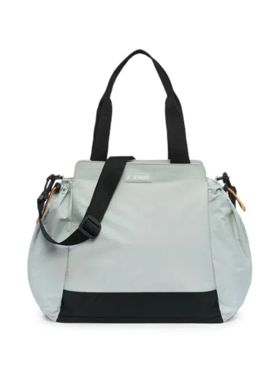 K-way Aisy Logo-patch Tote Bag In Blue