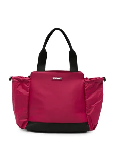 K-way Aisy Zip-fastening Tote Bag In Pink