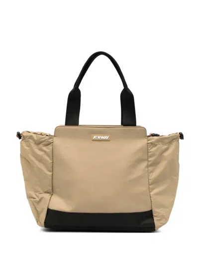 K-way Aisy Zip-fastening Tote Bag In Yellow