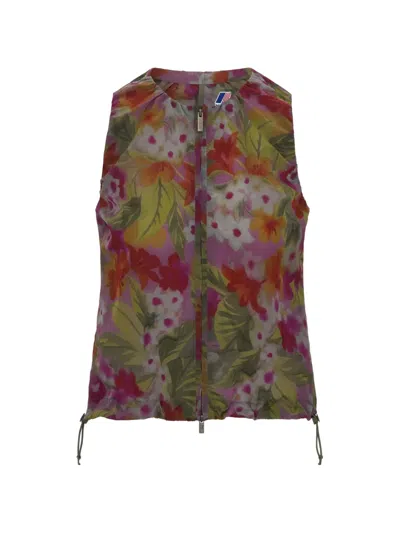 K-way Alize Floral-print Shirt In Green