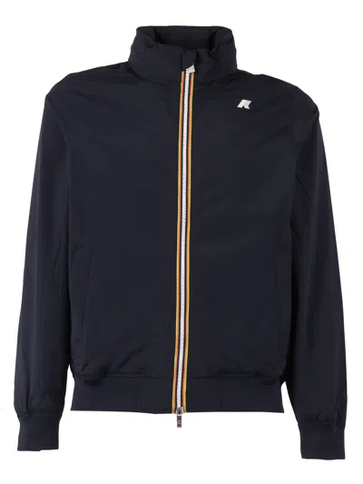 K-way Amaury Stretch Nylon Jersey Casual Jacket In Blue