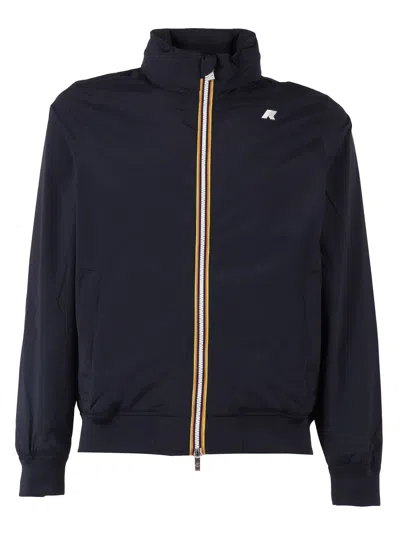 K-way Amaury Stretch Nylon Jersey In Blue