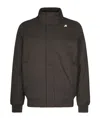 K-way Amaury Twill Marmotta Jacket In Black