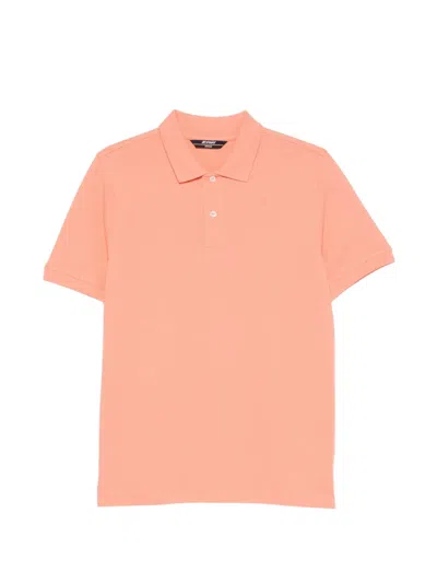K-way Amedde Piqué Polo Shirt In Pink